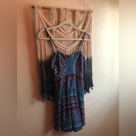 Colourful abstract summer dress - Picture 1 of 6